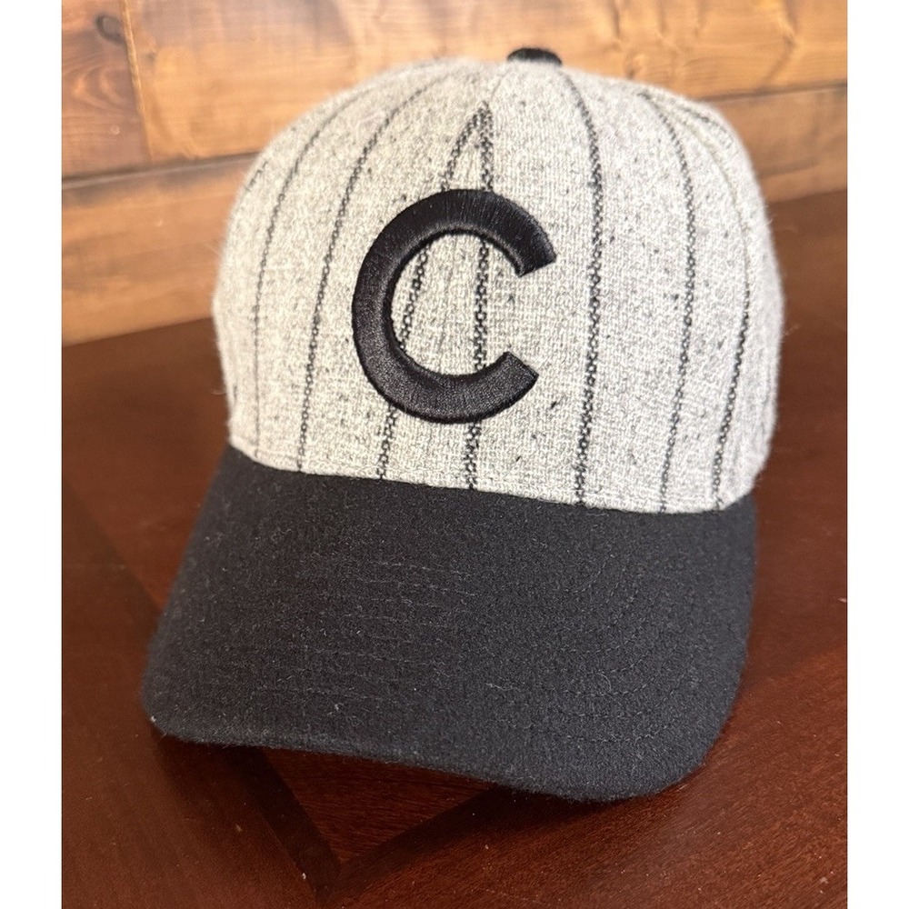 Chicago Cubs MLB American Needle Pin Stripe Fitted Hat Size 7 5/8